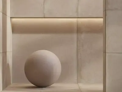 Stone tile set 19 - Terracotta Tan Natural - 3k Texture