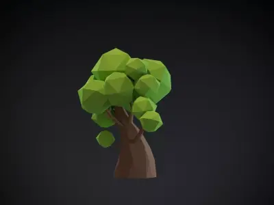 Tree 007 Low-poly 3D model