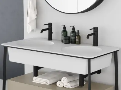 Ceramica Cielo Catino Doppio Washbasin  3D model