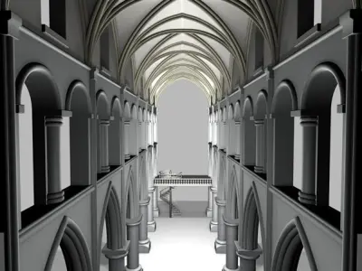 Structure cathedral 3D model