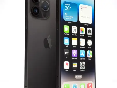 iPhone 14 Pro Max Space Black 3D model