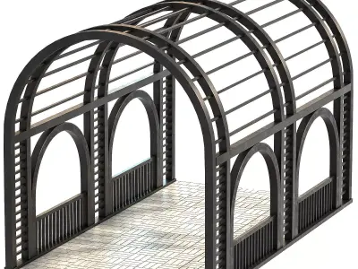 Walk Way Shade 02 3D model