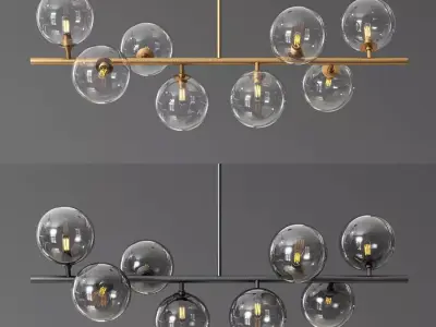 DNA 8 Hanging Chandelier 3D model