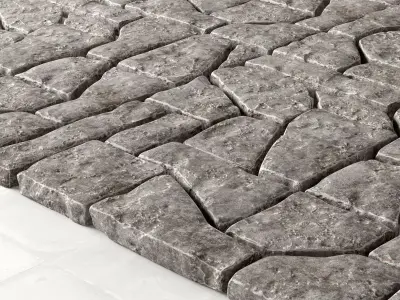 Paving stone old 3D model purchase