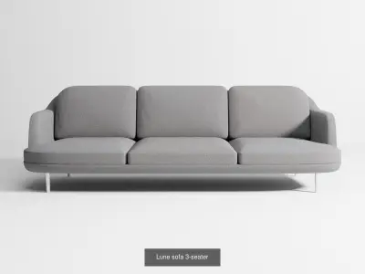 Lune sofas collection 3D Model Pack