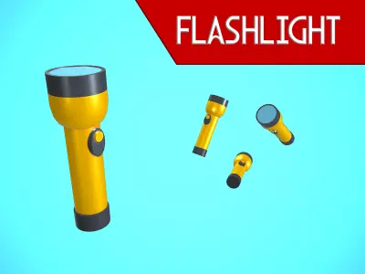 FLASHLIGHT CARTOON STYLIZED 3D model