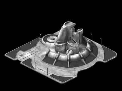 Science Fiction - Territory Command Center 3D model
