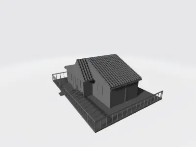 House Low-poly 3D model 50