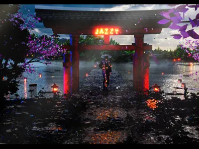 Japanese Scene 3D model