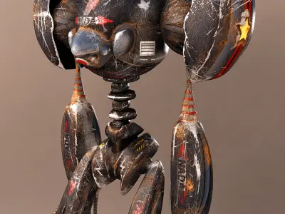 Robot Extendobot AAA Low-poly 3D model