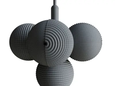 Chandelier Ademar Chandelier 5 plafond 3D model