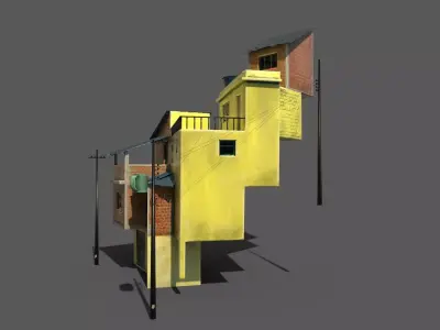 House 04 Low-poly 3D model