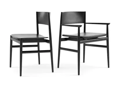 PORRO Minimo Light Table and Neve Chairs 3D model