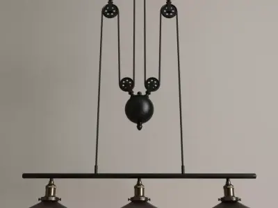 Chandelier Loft Cone Pendant Balance 3D model