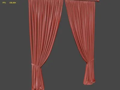 Curtain curtains 3D model