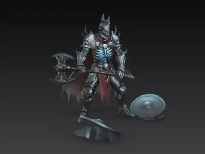 caballero esqueleto de fantasia  3D print model