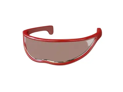 Future Technology Glasses v3 008 Low-poly 3D model