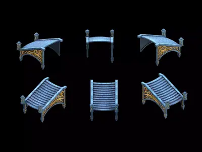 Moon City - Stairs 01 3D model