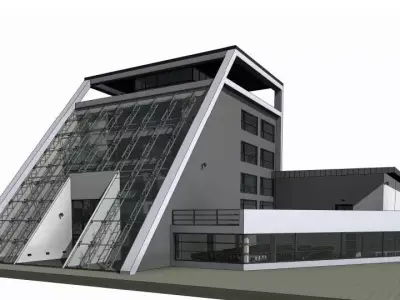Factory Project On Revit 3D model