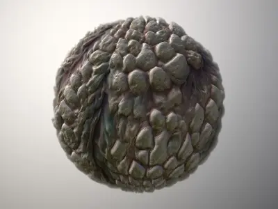 Material Skin Monster 30 Seamless PBR Texture Texture