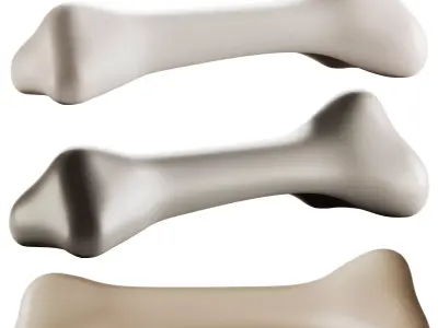 Qeeboo BONOS Polyethylene bench 3D model