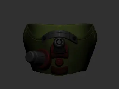 High quality gas mask helmet high poly scifi sculpt 3d printable 3D model