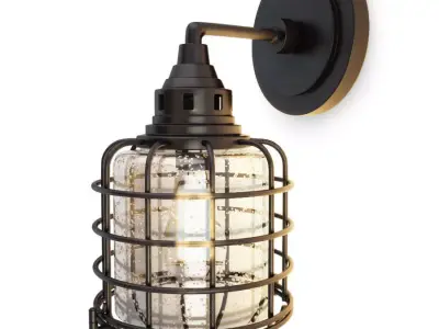 Industrial Wall Lamp Connell 3D model