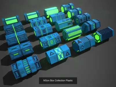 Sci-Fi Props PBR complete Collection with Game Packs