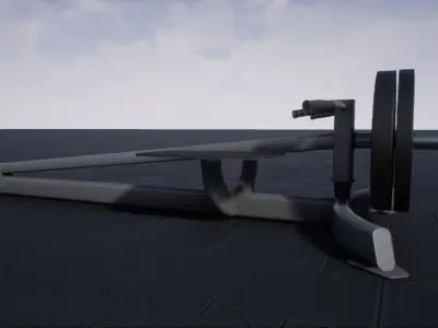 Tbar Row  Low-poly 3D model