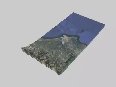 Lattakia City Low-poly 3D model