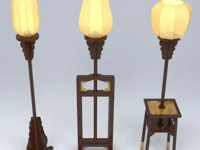 CHINESE LANTERN STAND 3D model