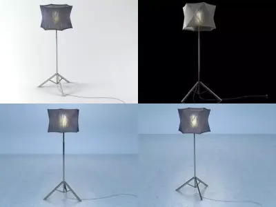 Tri-p floor lamp 3D model