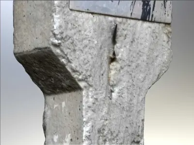 Old Pillar 3D model
