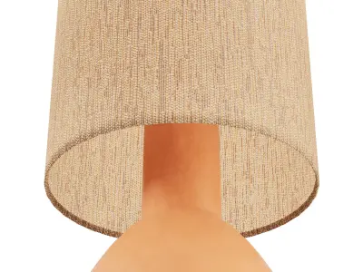 Brynn Terracotta Floor Lamp 3D model