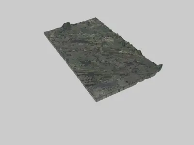 Quebec City Low-poly 3D model