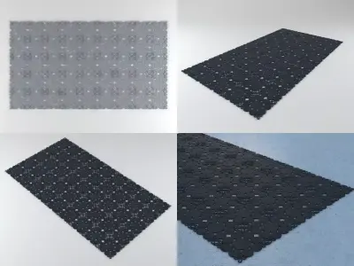 Spin set of mats 3D model