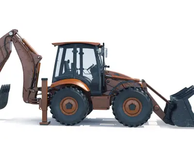  4 Mining Vehicles Set 