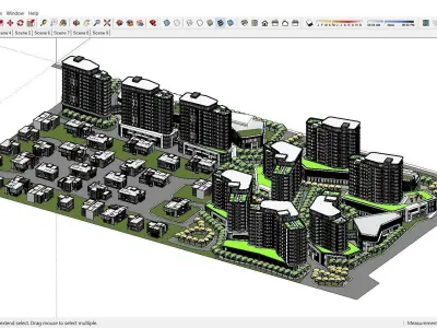 Complex Sketchup 3D model