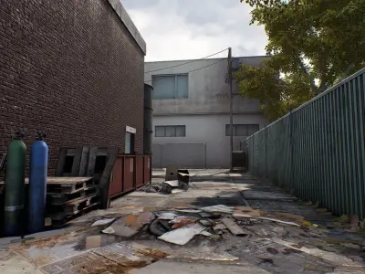 Industrial Area Hangar 3D model