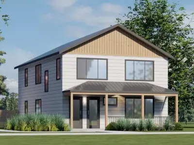 3D Model of Modern American House Exterior 3D model