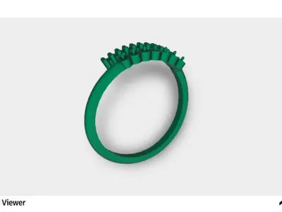 Women Wedding Design Ring 3D print model