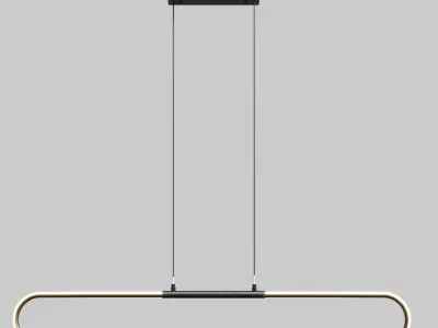 OVAL YATAY LED LAMBA Low-poly 3D model