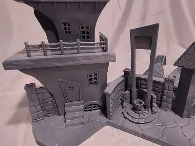 Guillotine House - Halloween Town Project 3D Print Model 3D print model