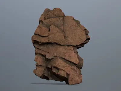 Stone rock Low-poly 3D model purchase