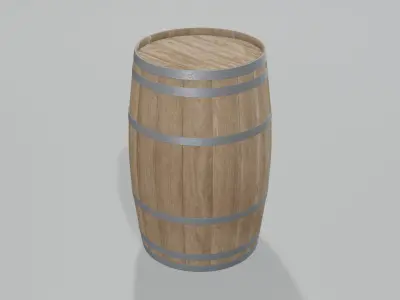 Light Toasted British Barrel 3D model