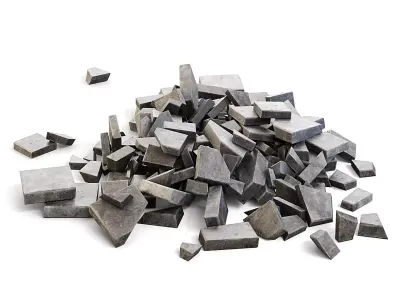 Stone Blocks Rubble 3D model purchase