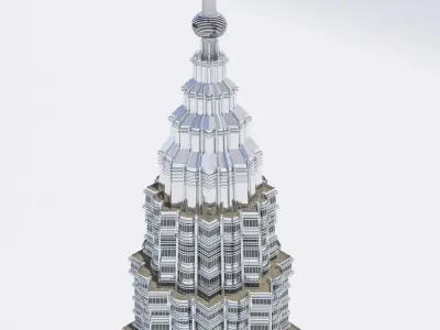 Petronas Towers 3D model 3D model