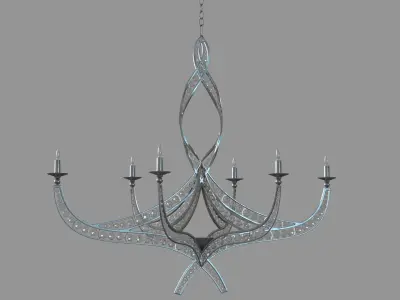 Firebird Chandelier 3D model