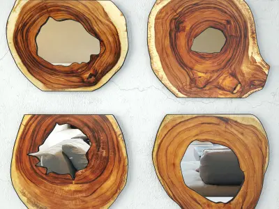 Monkey Pod Mirrors Collection 3D Model Pack