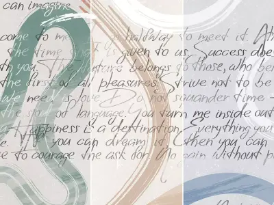 Modern Handwritten Quotes Wallpaper Texture Pack Texture